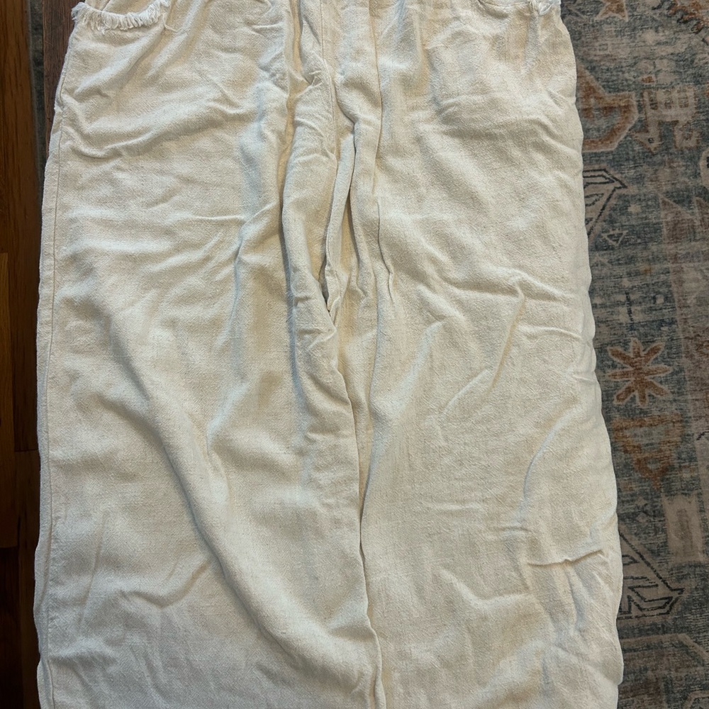 Cream Textured Skirt